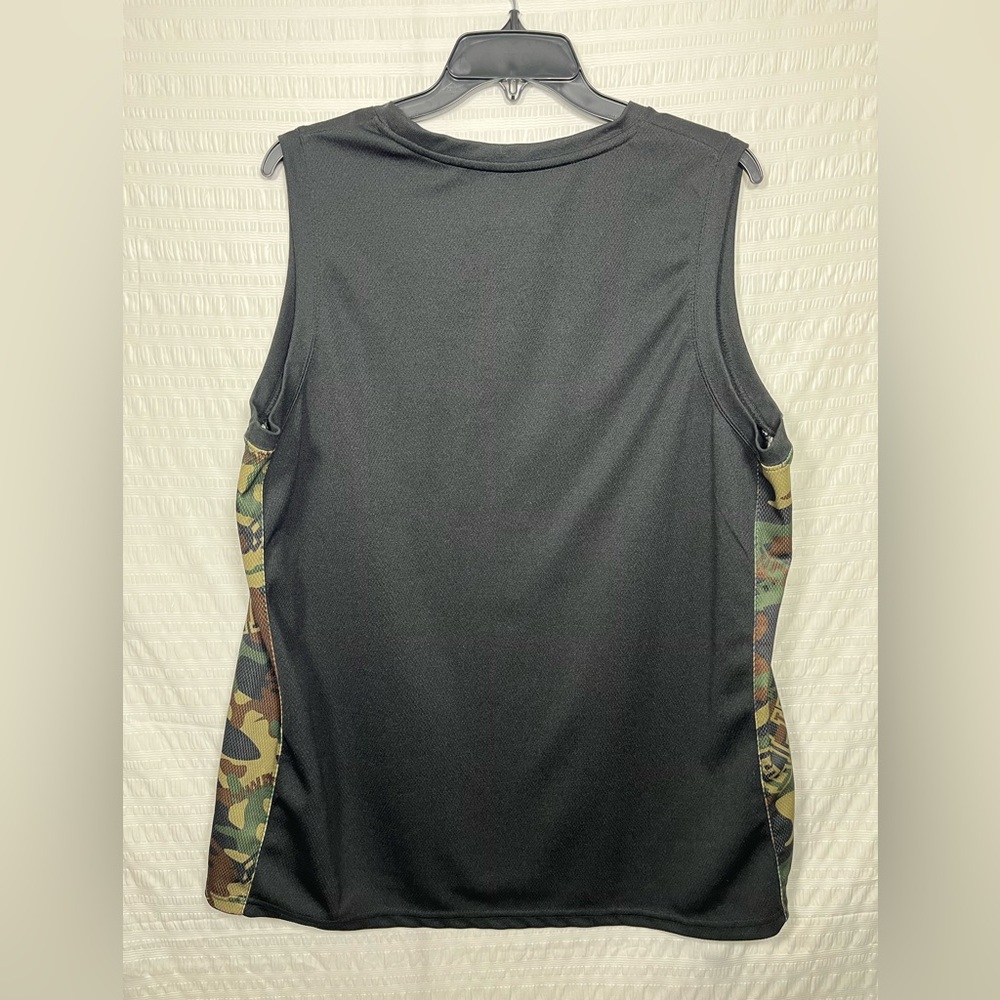MMA Elite Black and Camo Sleeveless Tank Top Mixed Martial Arts Men Size LG - Picture 2 of 6